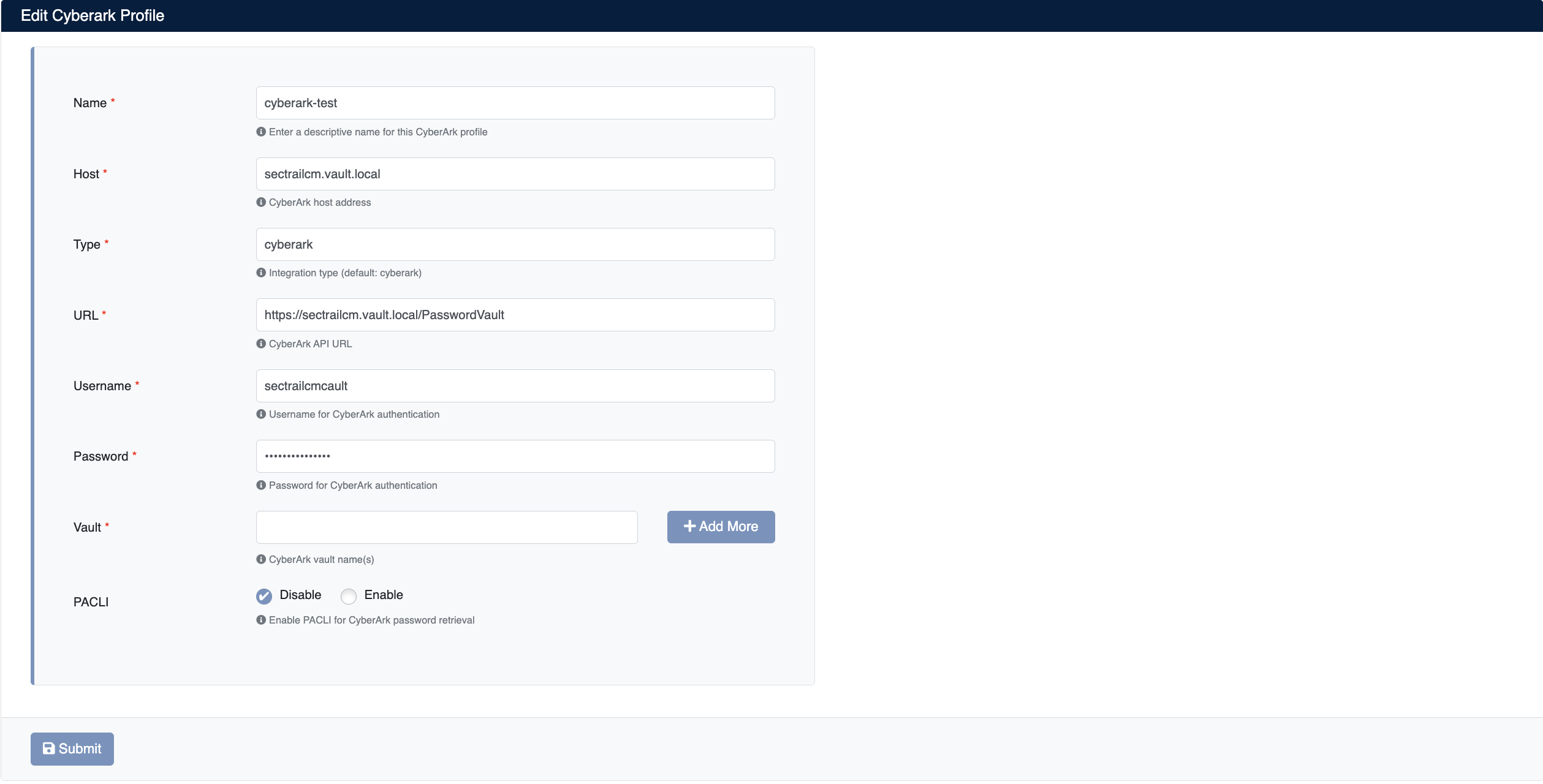 CyberArk Profil Ekleme