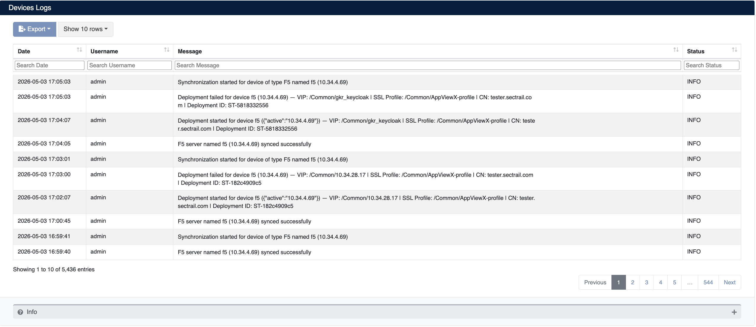 Device Logs