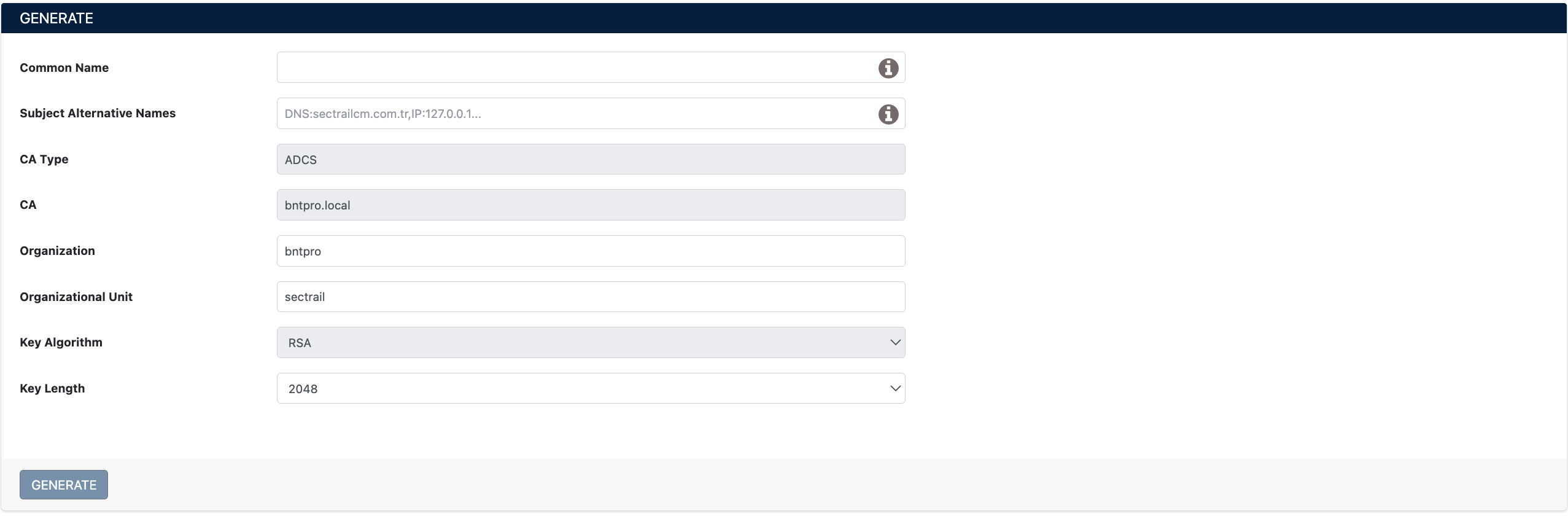 Generate Certificate from Template