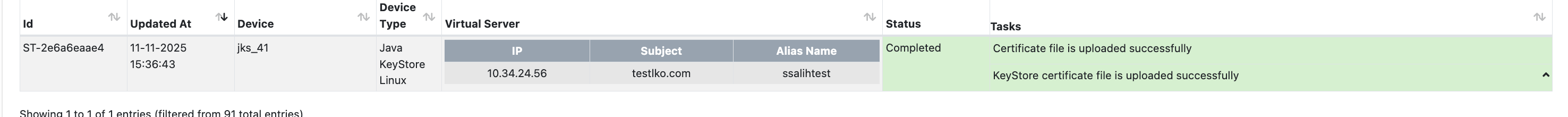 JKS Dağıtım İşlemleri