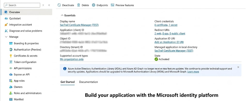 Azure App Registration Overview