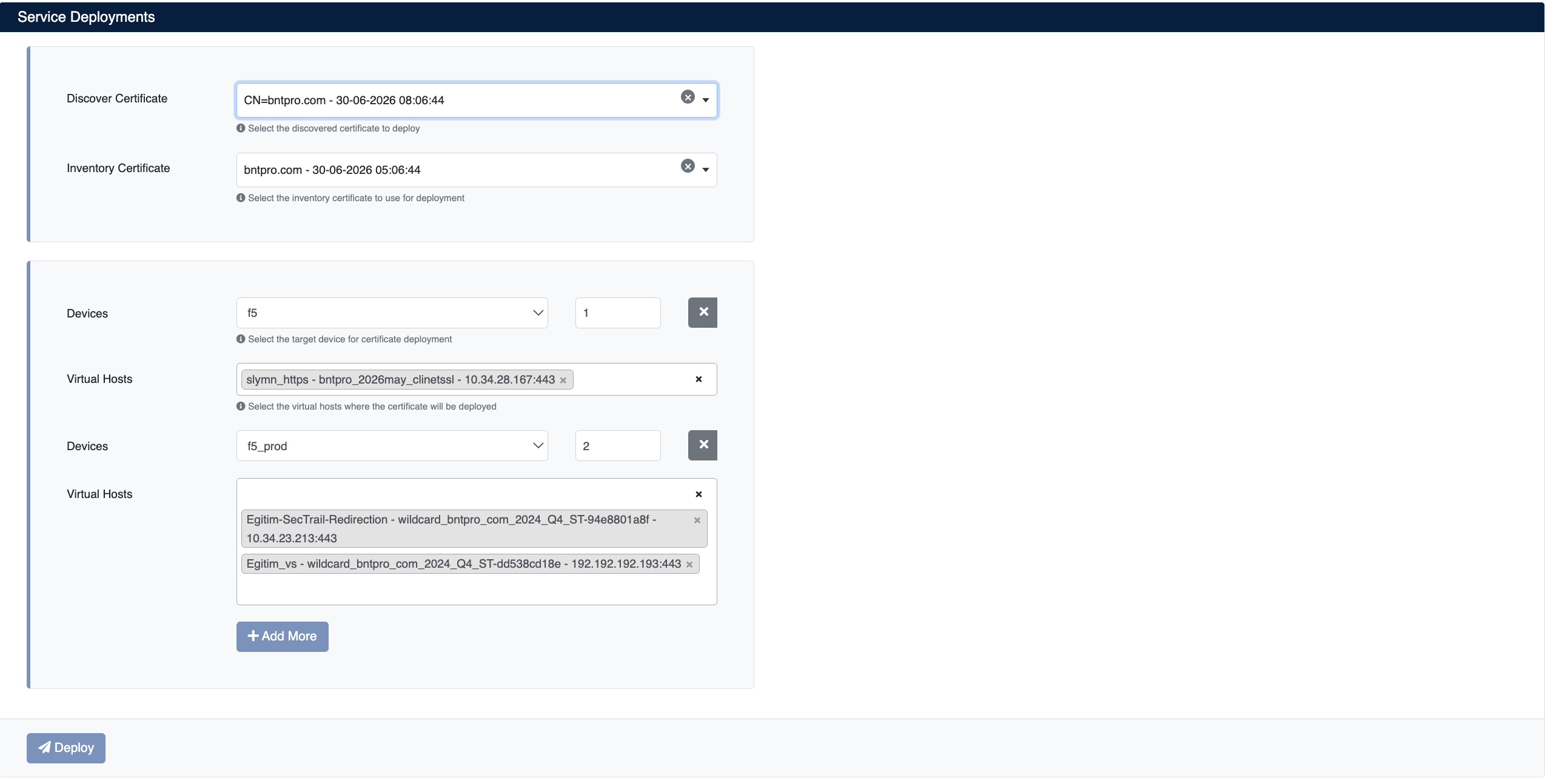 Service Deployment