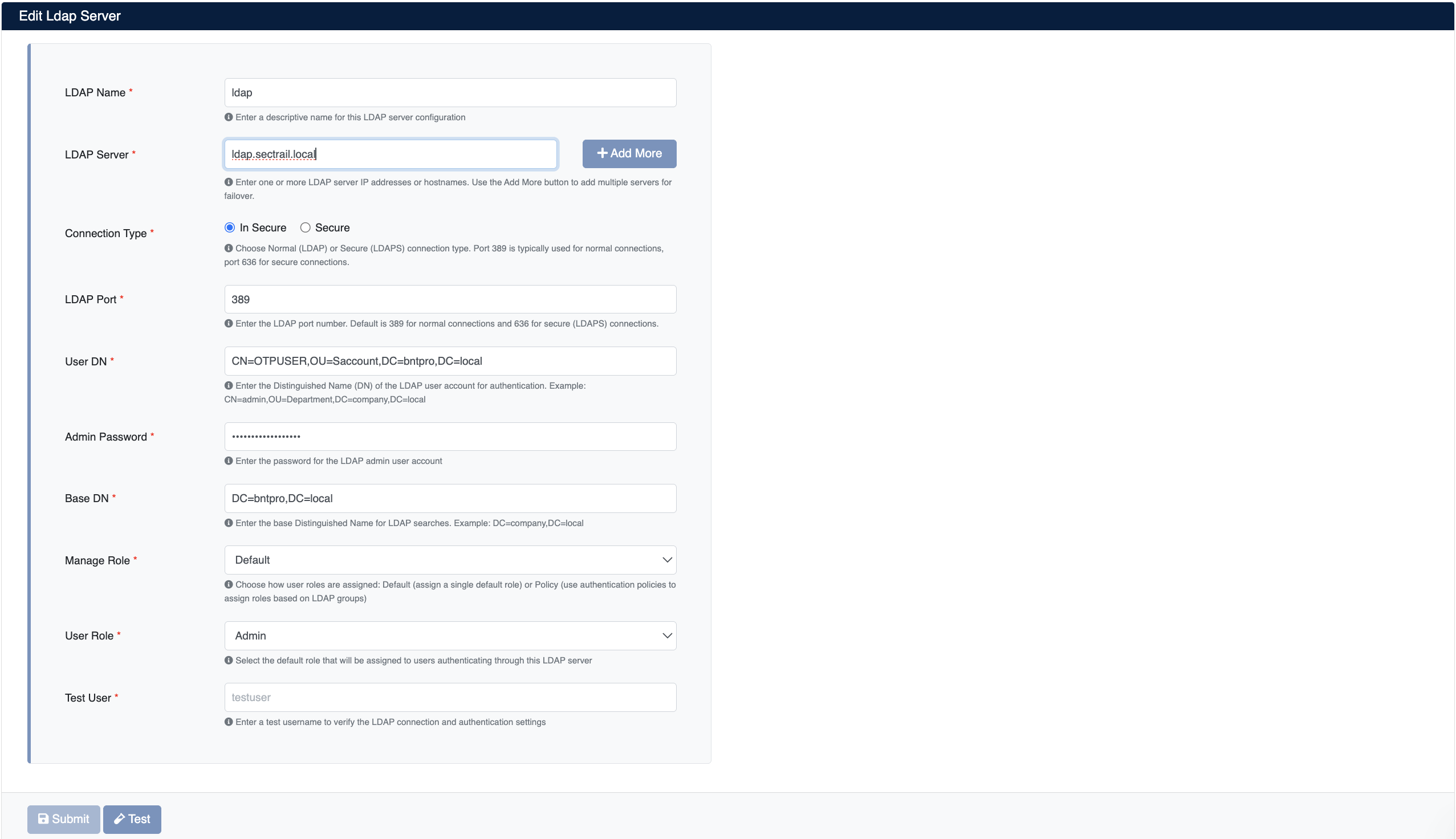 Creating LDAP Server