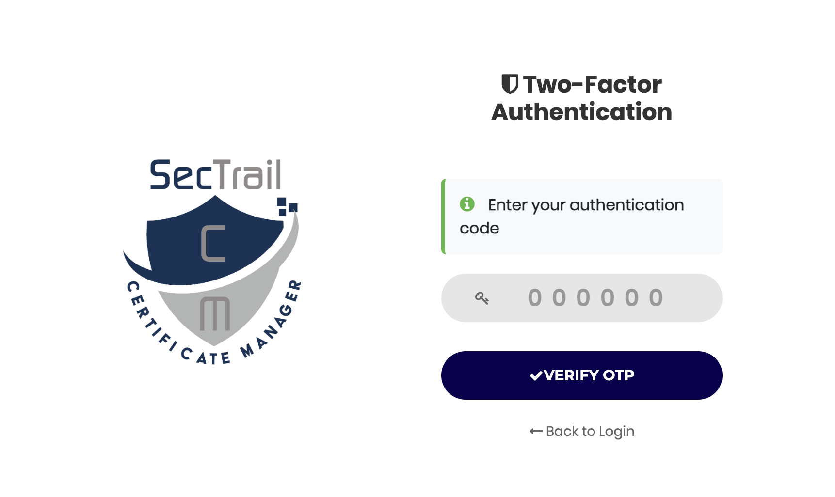 Stage 2: OTP Verification