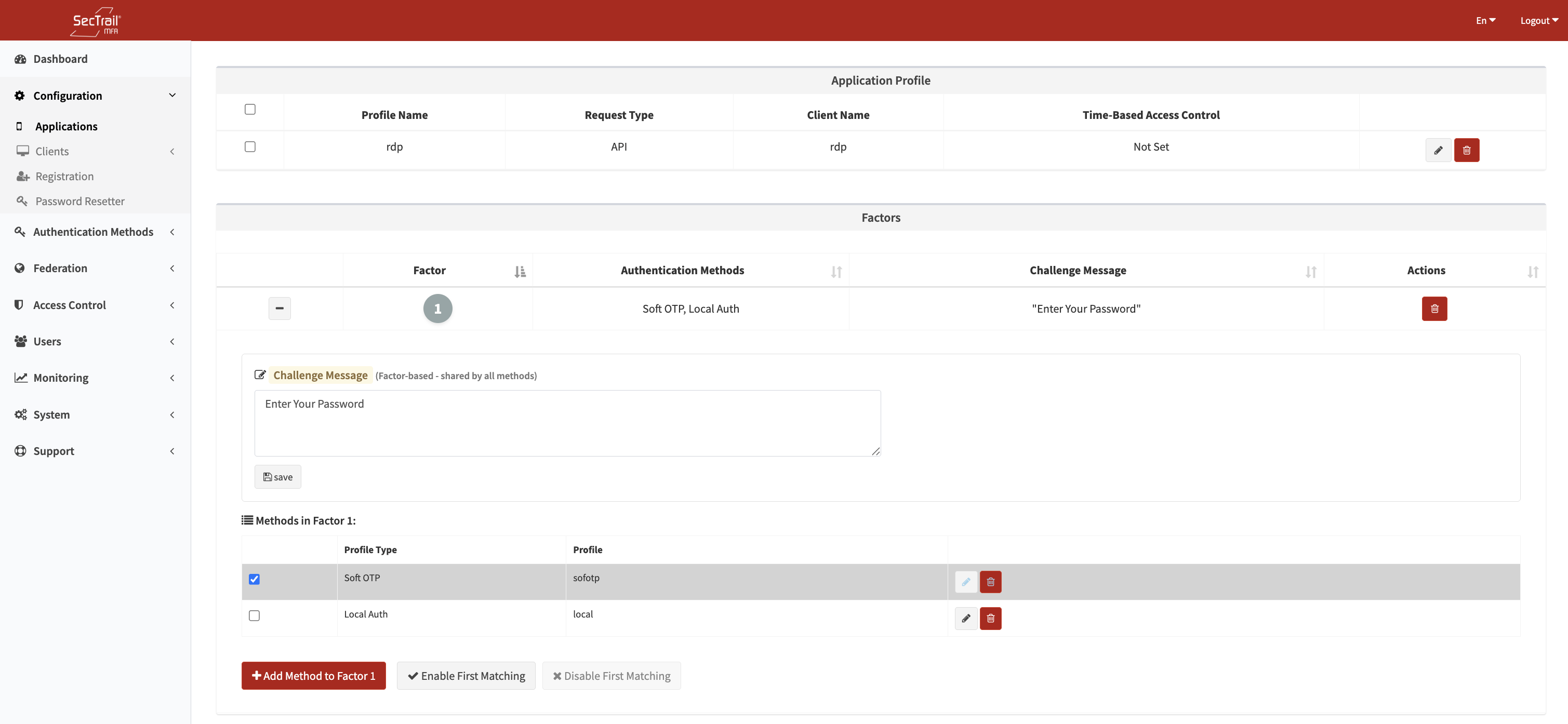 İlk Eşleşme Kuralı Yapılandırması