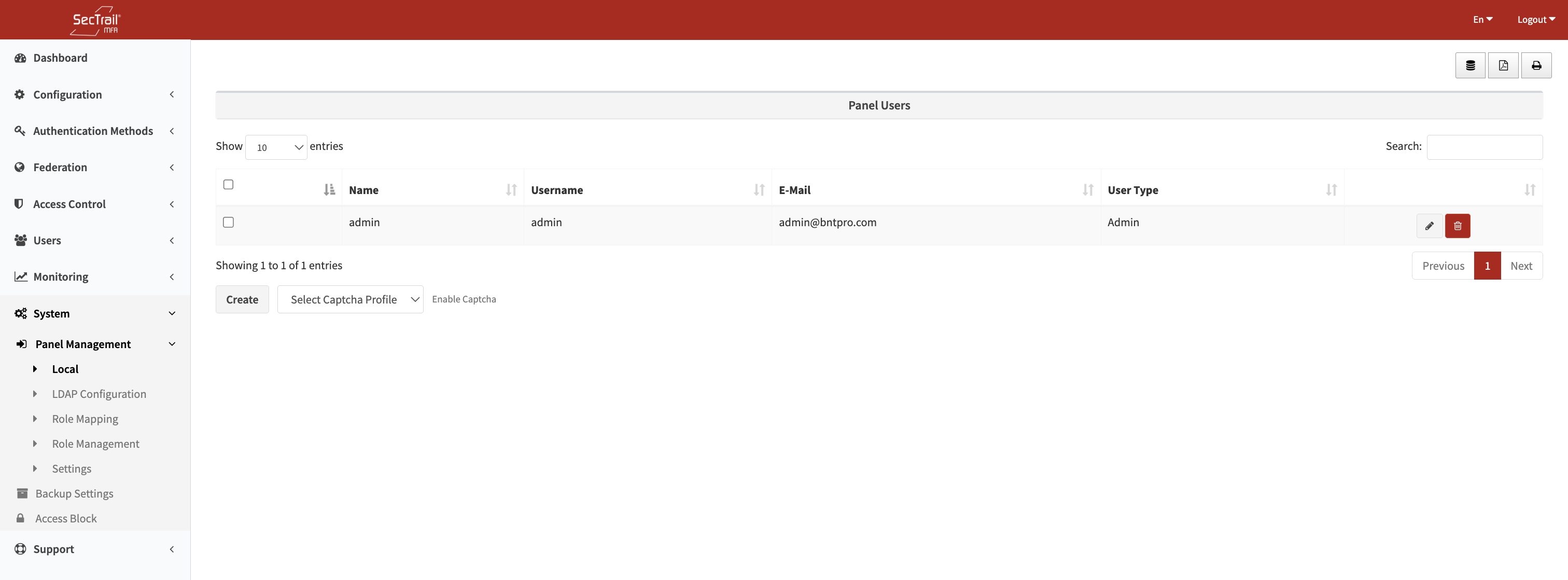 Yönetici Kullanıcılar Listesi