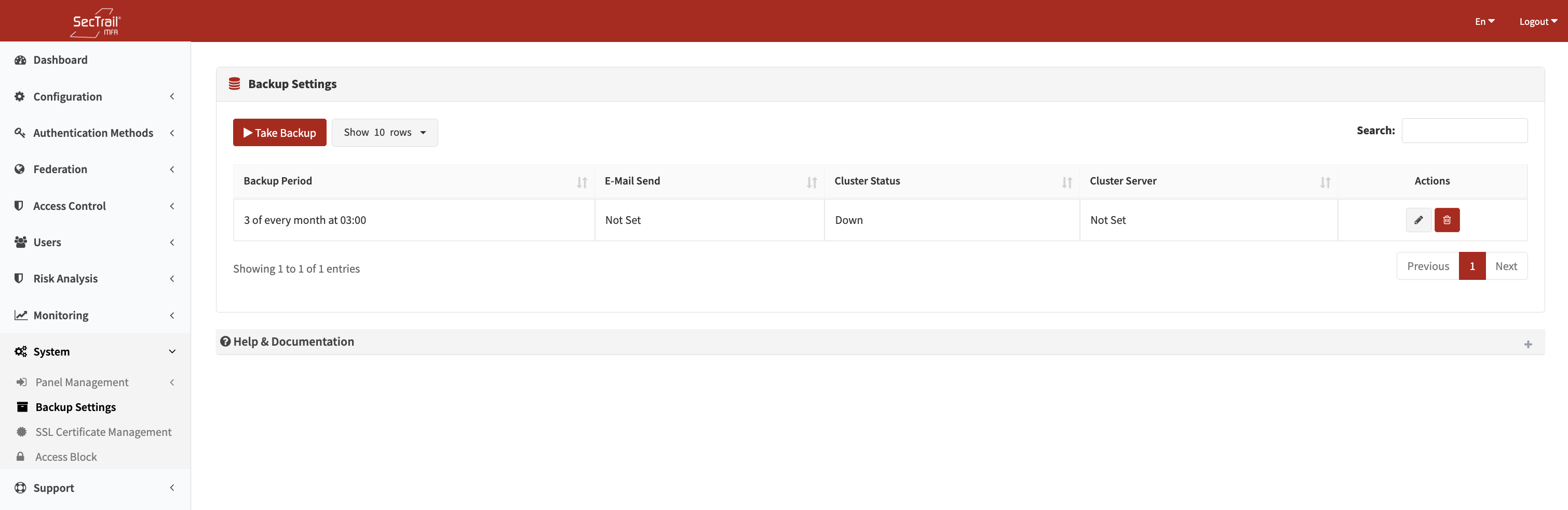 Yedekleme Ayarları Formu