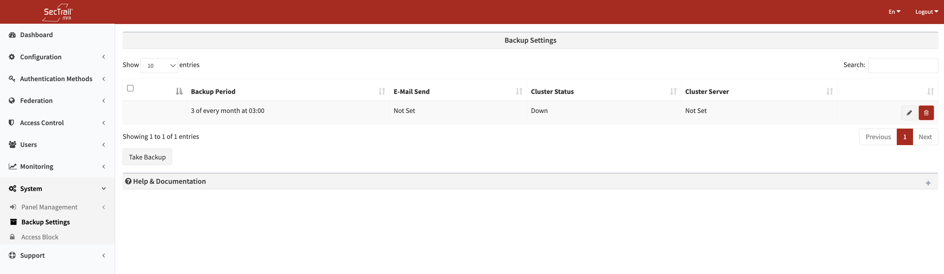 Yedekleme Ayarları Formu