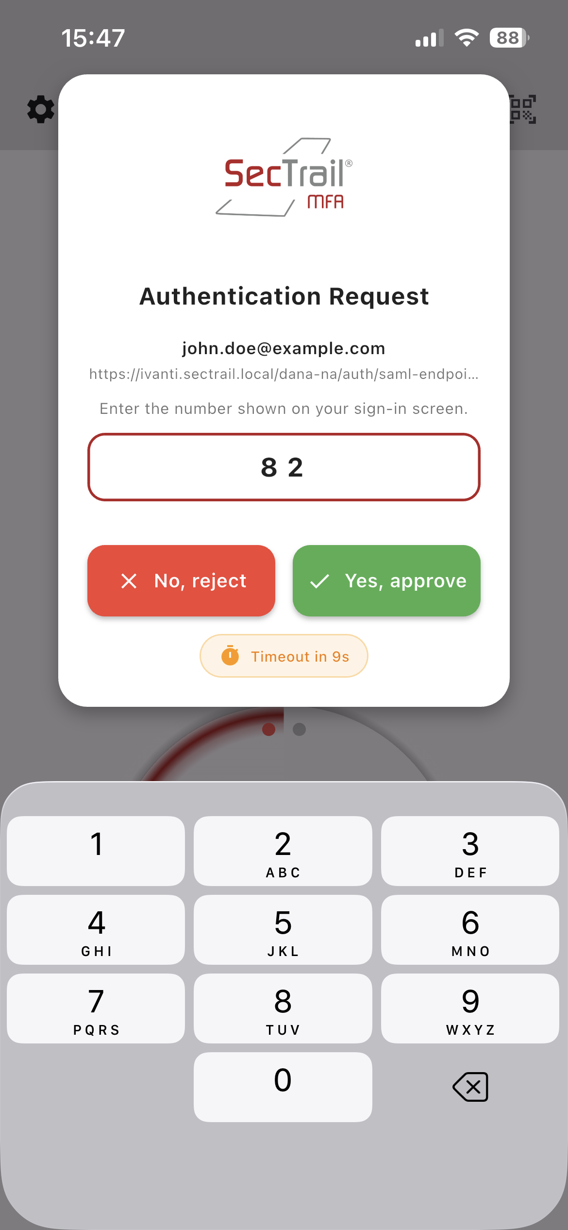The Number on the Sign-in Screen