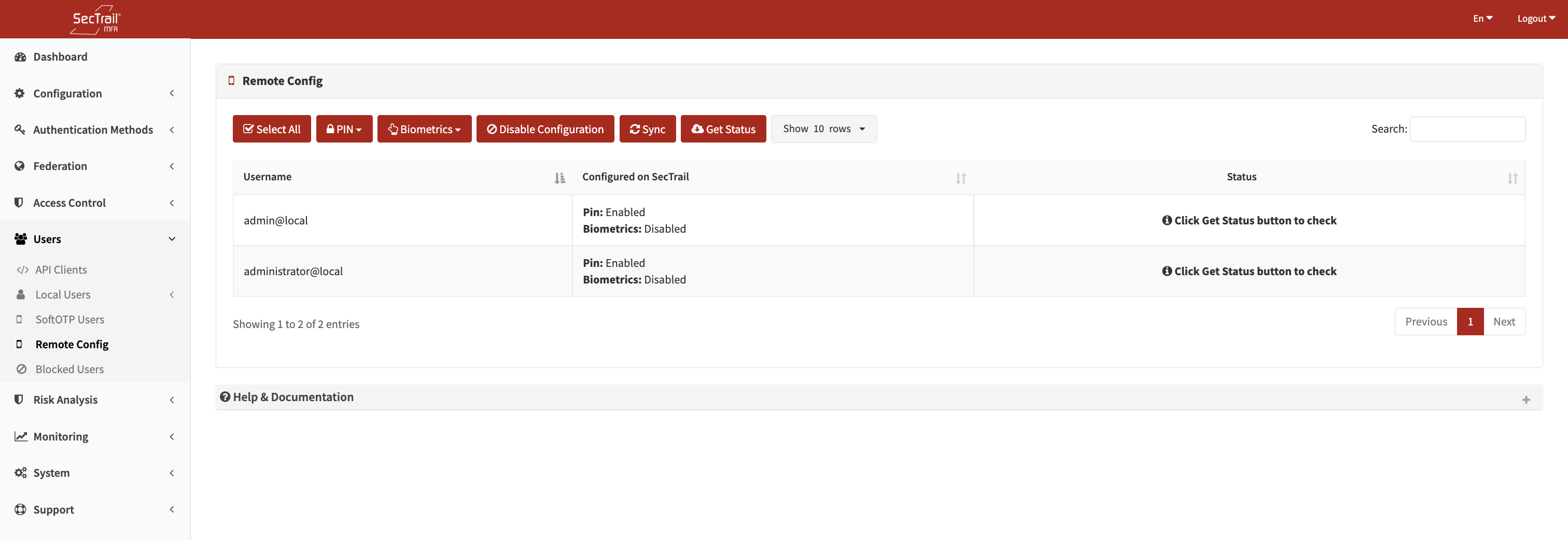 Uzaktan Yapılandırma Formu