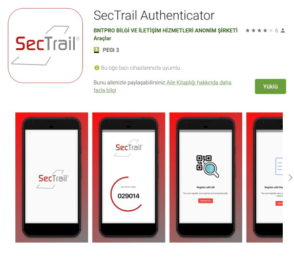 Sectrail Authenticator Store